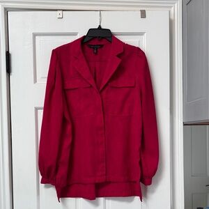 White House Black Market Vibrant Red Blazer
